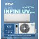 Кондиционер MDV Infini UVpro ERP Inverter MDSAL-24HRFN8/MDOAG-24HFN8 24000 BTU белый  A++