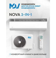 Conditioner MDV NOVA 3-IN-1 MDSAH-12HRFN8/MDOAH-12HFN8 12000 BTU Alb A+++