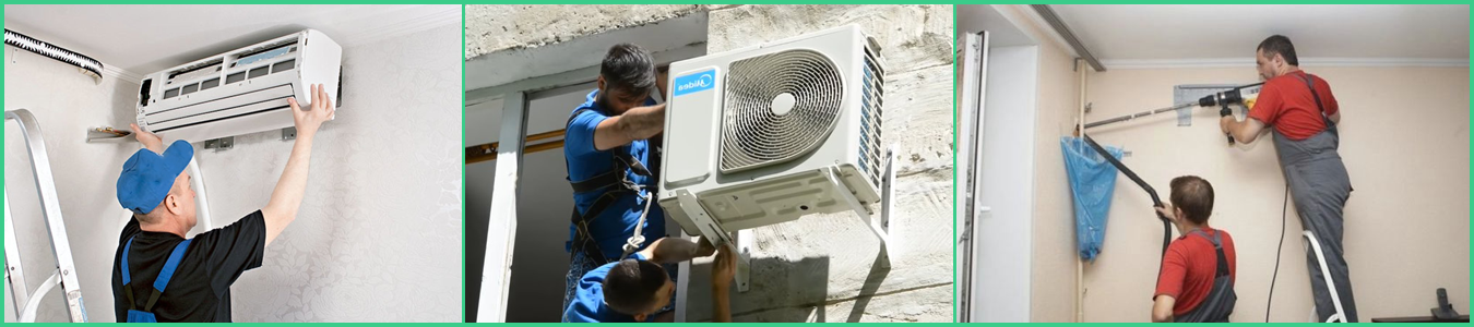 Установка кондиционеров производительностью 5000 - 9000 BTU Teplorry
